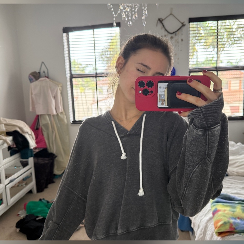 Free people women’s Grey sweatshirt